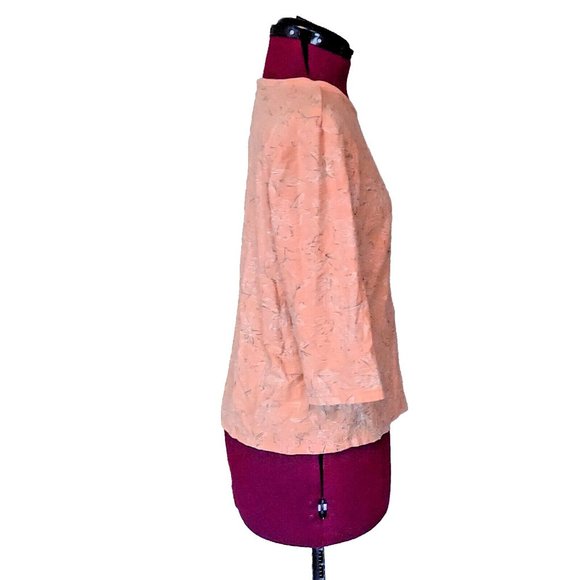 Columbia Top Multicolor Womens Size Large 3/4 Sleeve Knit Floral - Picture 3 of 7